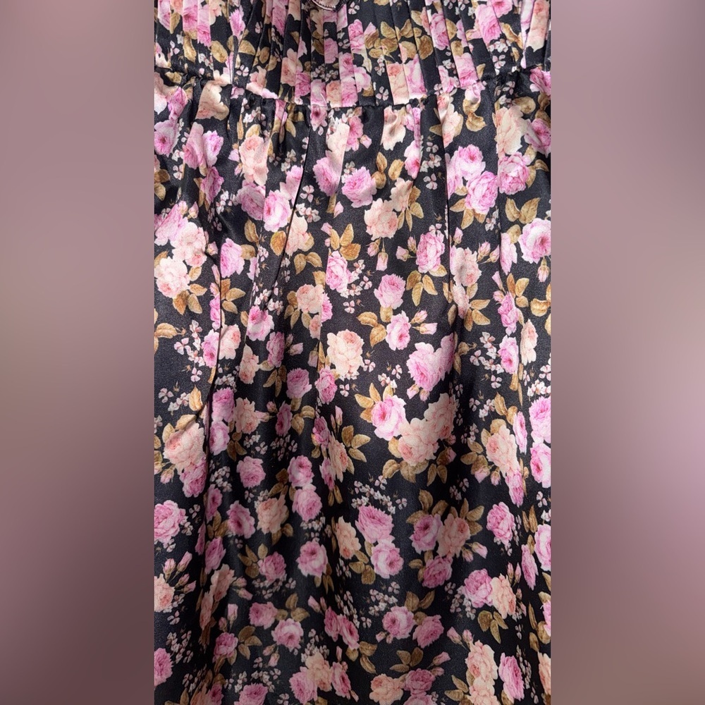 FOR LOVE & LEMONS Kate Long Sleeve Mini Dress Floral SM COQUETTE FESTIVAL NWT - Picture 3 of 11